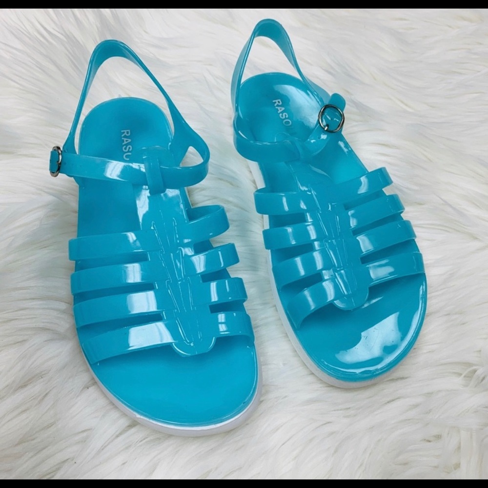 Blue Jelly bean sandals